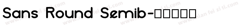 Sans Round Semib字体转换